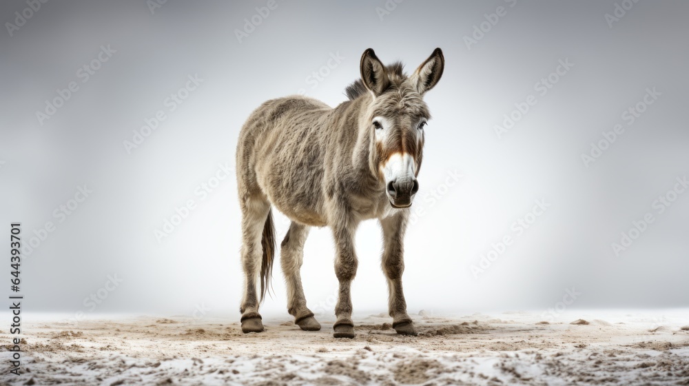 full body donkey isolated on background full body donkey isolated on background