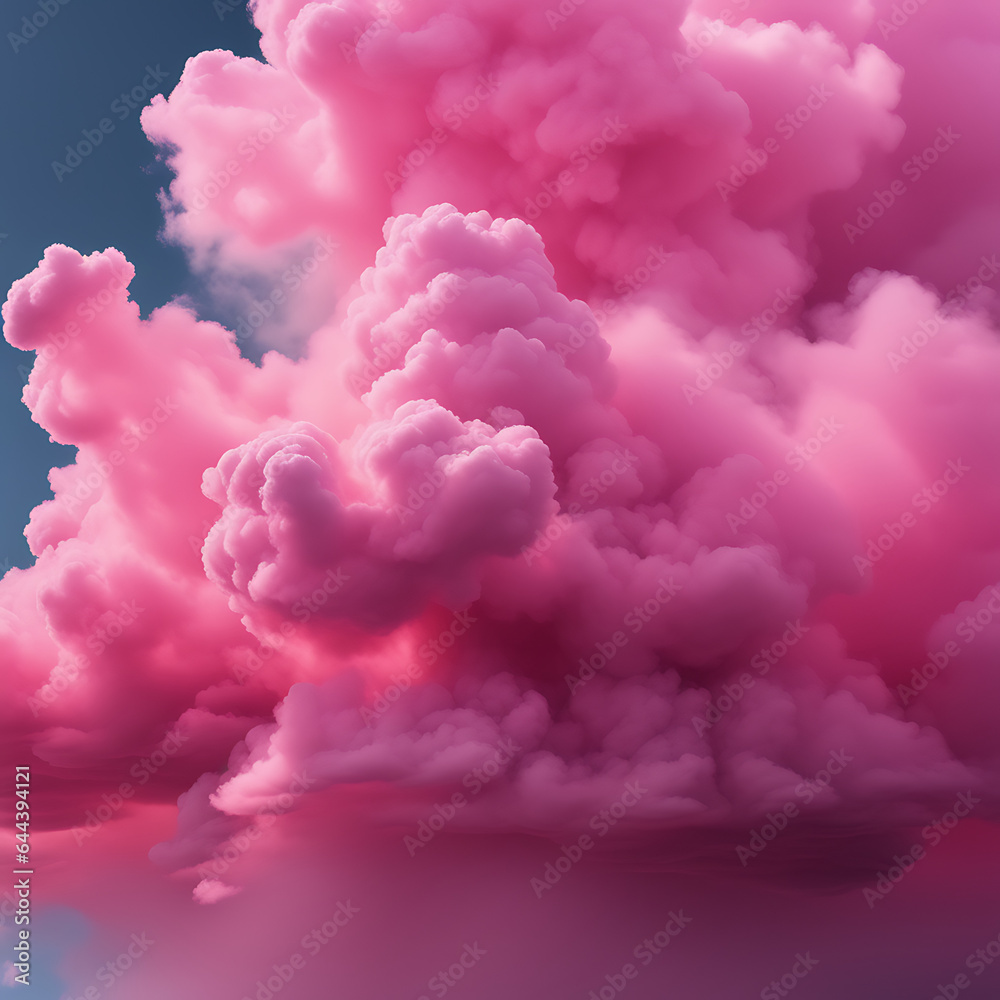 Pink clouds/smoke in the sky Pink clouds/smoke in the sky