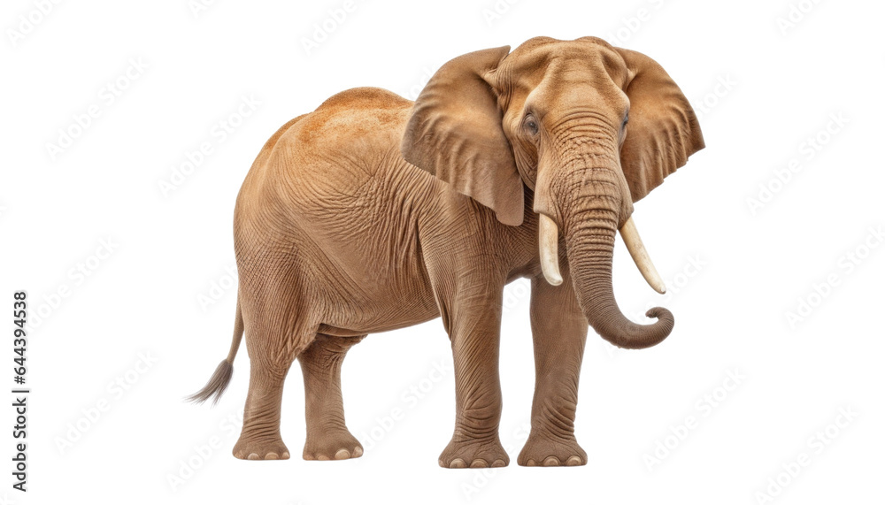 Obraz premium elephant isolated on transparent background cutout