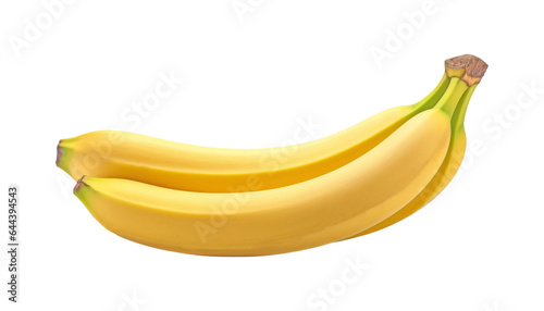 bunch of bananas isolated on transparent background cutout