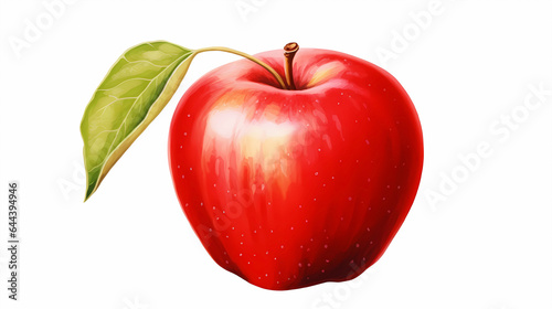 hand drawn cartoon fresh red apple illustration 