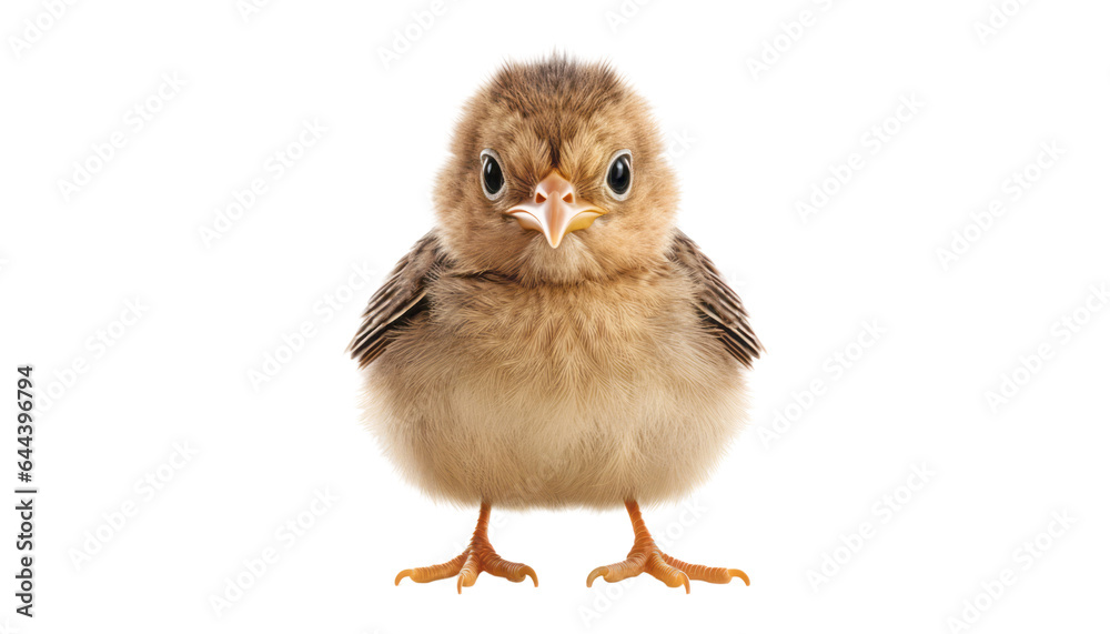 Obraz premium baby chicken isolated on transparent background cutout