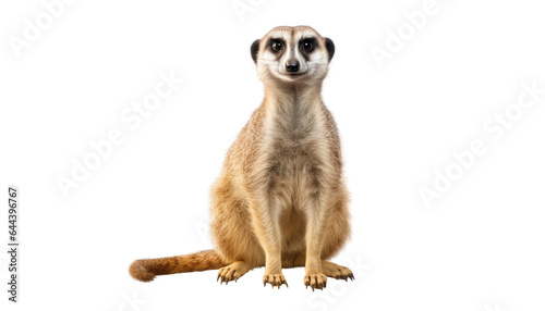 meerkat isolated on transparent background cutout