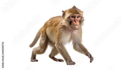 macaque isolated on transparent background cutout photo
