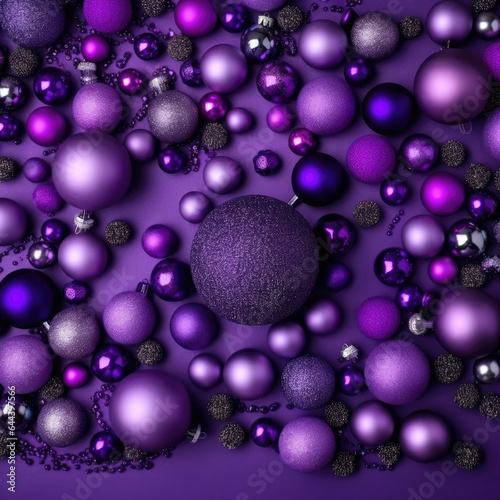 A christmas background made of violet with black as the primary color