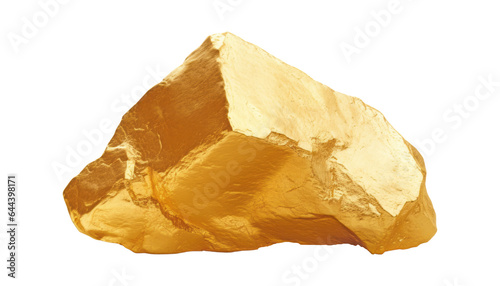 gold mass isolated on transparent background cutout