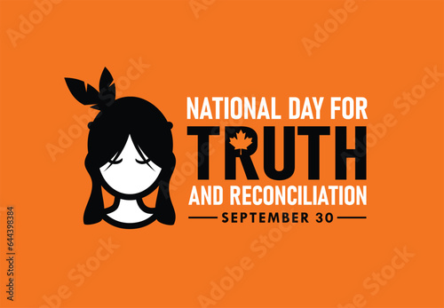 National Day for Truth and Reconciliation. 30th September. Every Child Matters. Vector Illustration.