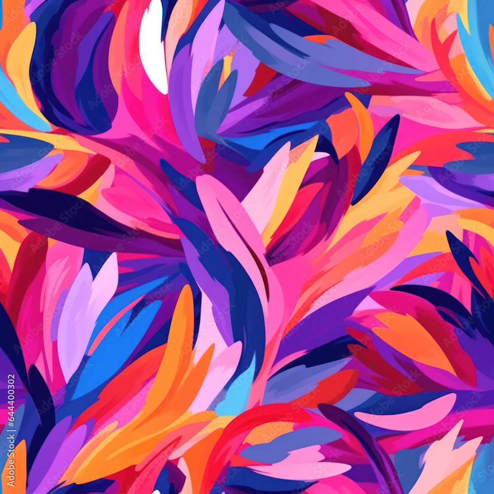 Colorful brush strokes abstract seamless pattern. Colorful brush strokes abstract seamless pattern.