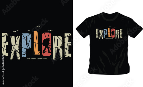 explore typography design ready to print for t shirt design editable template