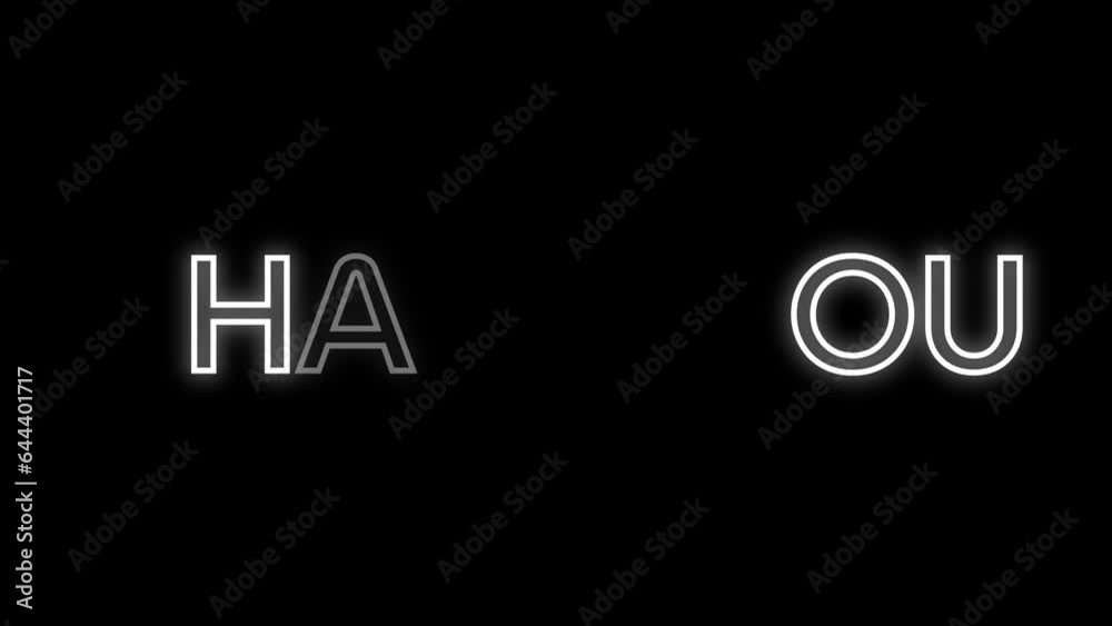 Thank you animation with stroke and flicker text effect in white neon color Thank you animation with stroke and flicker text effect in white neon color