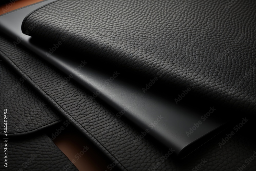 custom made wallpaper toronto digitalClose-up of black leather bag texture background, with seams and edges, copy space