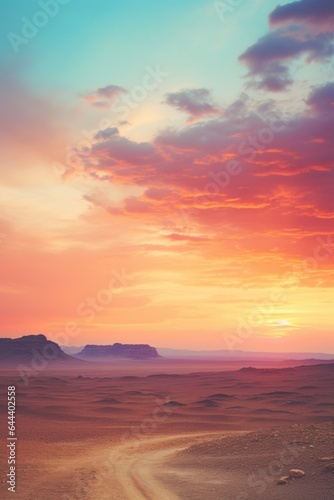Landscape stunning view of the desert at dawn, © Landscape Planet