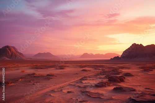 Landscape stunning view of the desert at dawn, © Landscape Planet