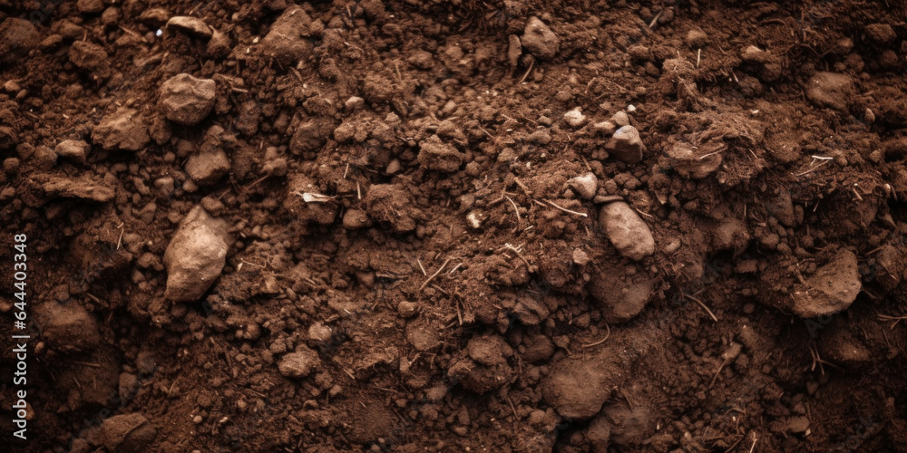 Texture of land lumps and dirt 