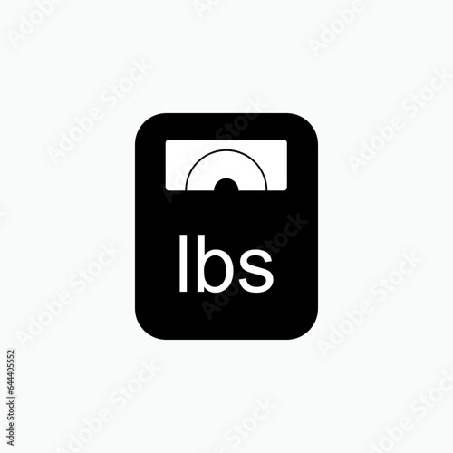 Weight Measurement Icon. Heaviness Symbol - Vector