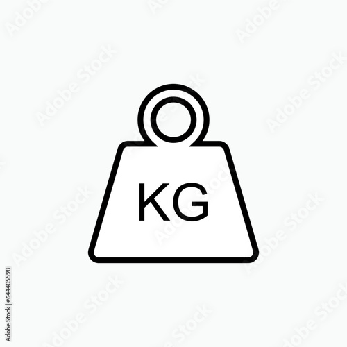 Weight Icon - Vector, Sign and Symbol for Design, Presentation, Website or Apps Elements.