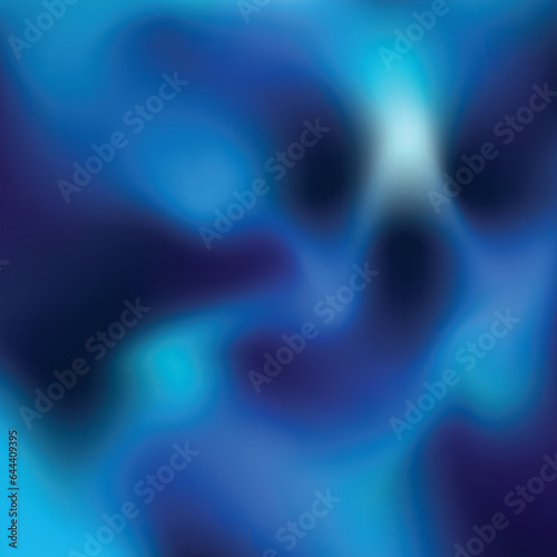 Blue gradient dark background. Blur pattern. Modern banner template design with space for your text. Vector illustration