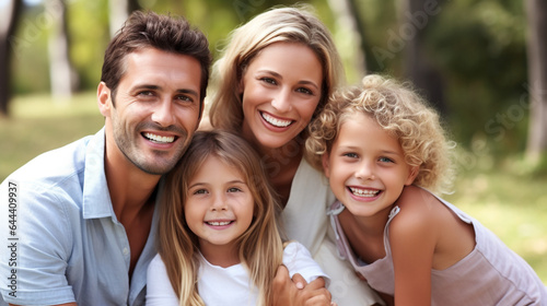 Happy Family in the Park