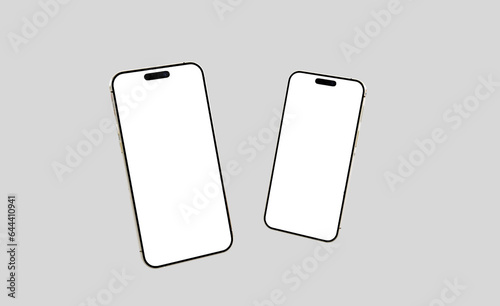 3d rendered Realistic phone mockup design