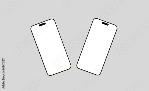 3d rendered Realistic phone mockup design