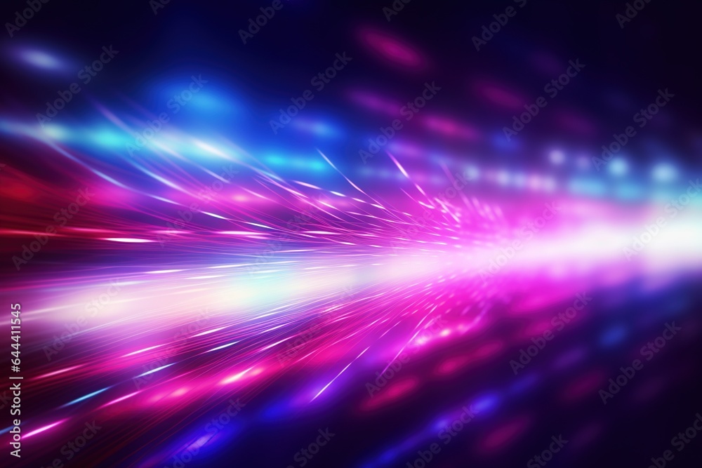 abstract futuristic background with pink blue glowing neon moving high speed wave lines and bokeh lights. Data transfer concept Fantastic wallpaper,