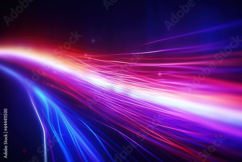 abstract futuristic background with pink blue glowing neon moving high speed wave lines and bokeh lights. Data transfer concept Fantastic wallpaper,