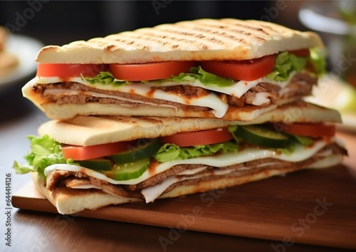 Turkish sandwich on the table