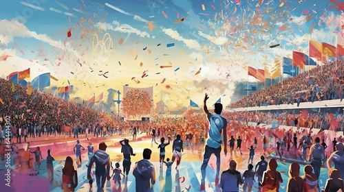Olympic Games in Paris, Generative ai photo