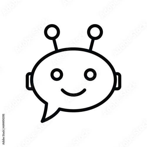 chatbot vector chat bot icon chat robot sign 