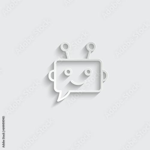 chatbot vector chat bot icon chat robot sign 