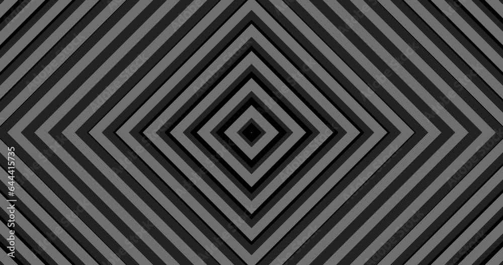 Green color growing Square rings oscilating like radio waves over black background. Flat animated concentric Square rings getting bigger shape background. Green color growing Square rings oscilating like radio waves over black background. Flat animated concentric Square rings getting bigger shape background.