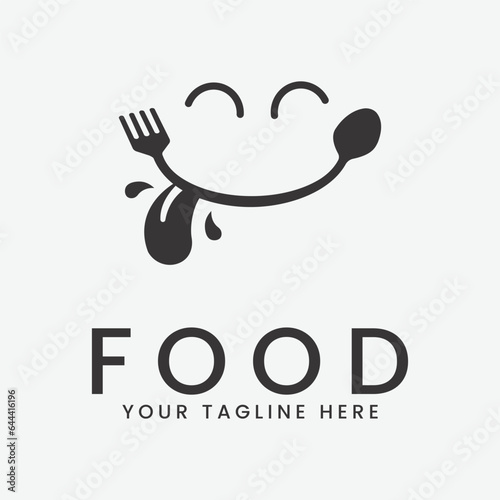 restaurant food logo vector illustration design