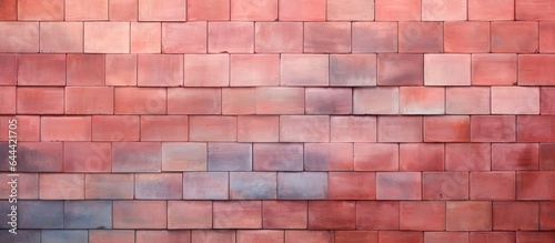 Stack of crimson blocks isolated pastel background Copy space