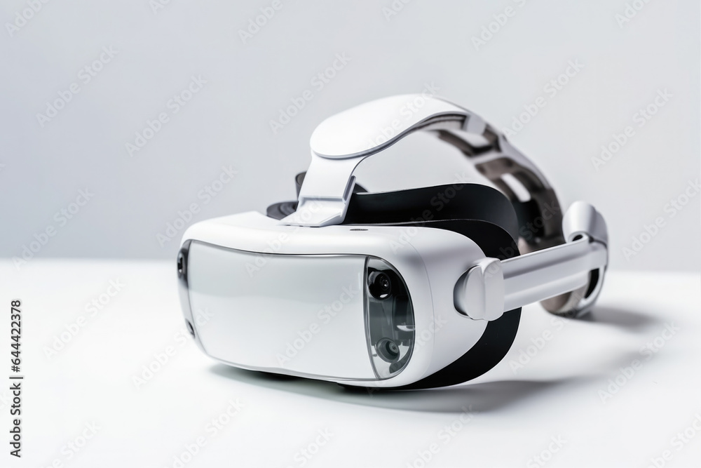 Virtual glasses on a plain background