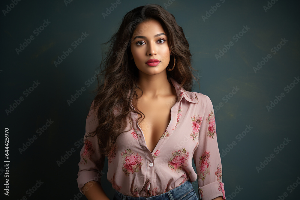 Close-up Of A Young Indian Woman, Indian Female Model, Indian Model, Beautiful Indian Girl Close-up Of A Young Indian Woman, Indian Female Model, Indian Model, Beautiful Indian Girl