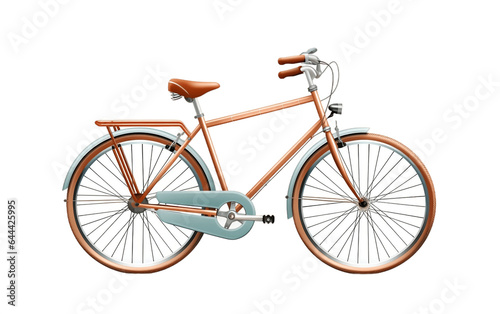 Bicycle Transparent PNG Background, rendering. Generative AI