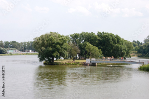 Park on the banks of the Moscow River in Bronnici