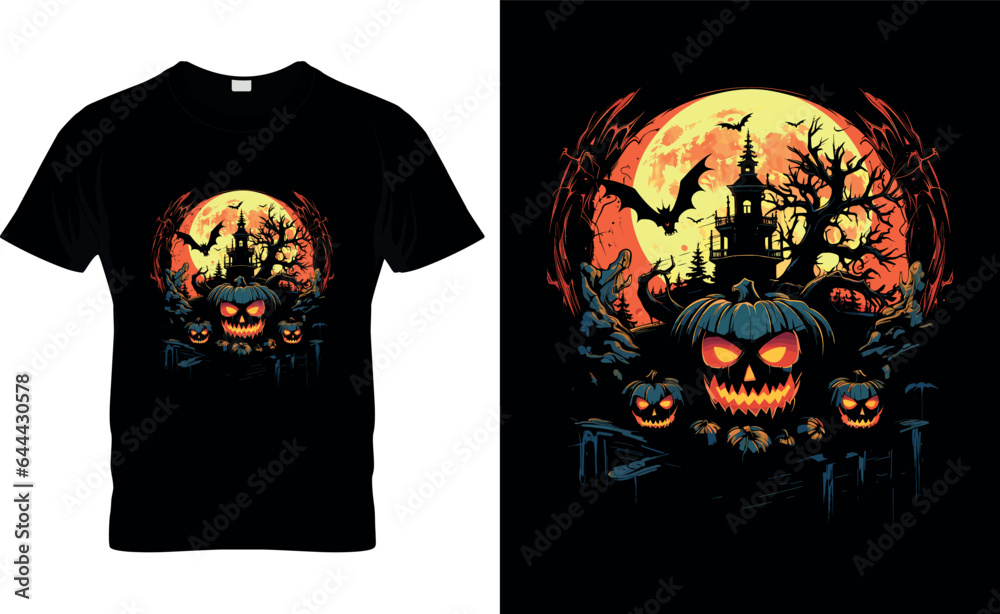 Halloween T-Shirt Design,Ai Generated,Thanksgiving T'shirt design,Black cat Pumpkin,Halloween pumpkin t-shirt design vector,20