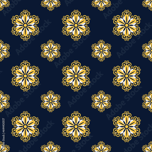 Geometric ethnic pattern seamless flower color. seamless pattern. Design for fabric,curtain,background,carpet,wallpaper,clothing,wrapping,Batik,mandalas,fabric,Vector illustration. pattern style.