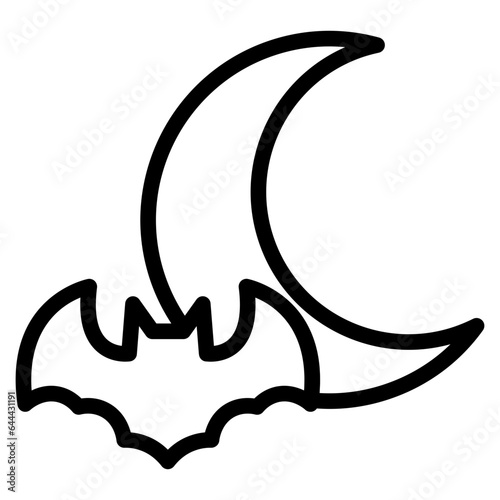 halloween moon line 