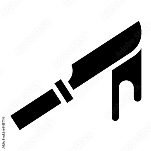scary knife glyph 