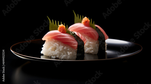 Elegant Tuna Sushi: Artistry on a Sophisticated Plate - Generative Art