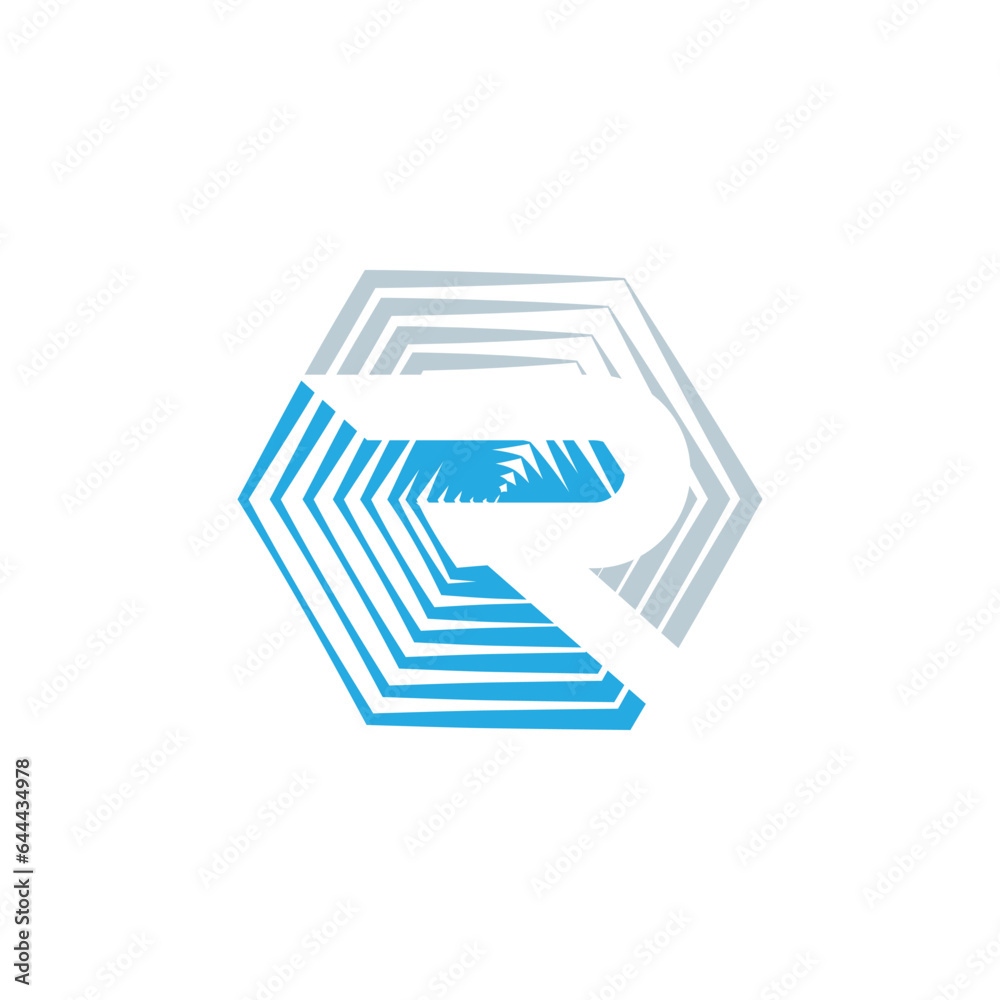 R icon logo design R icon logo design