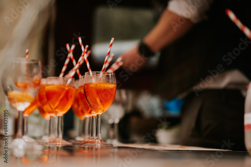 drinks at drinks reception at wedding