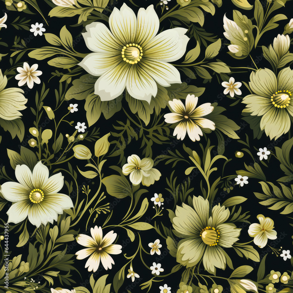3D Flower Seamless Pattern 3D Flower Seamless Pattern