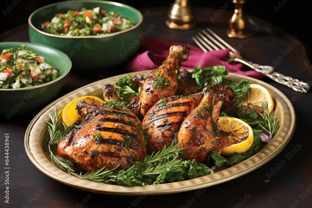 Grilled Cornish Hens with Herb Brine