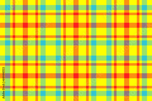 Check seamless vector of textile tartan background with a texture plaid pattern fabric.