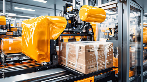 Robotic packaging systems customizing product wrapping photo