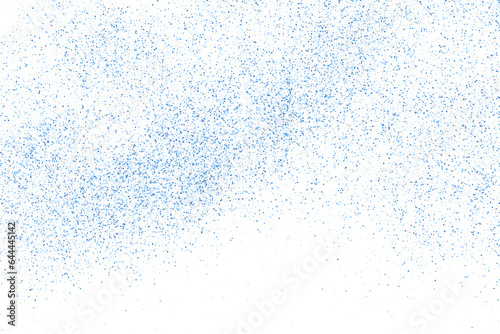 Abstract Splashes Of Water On White Background. Blue Drops Light Pattern. Rain, Snow Overlay Texture. Design Element. Vector Illustration.