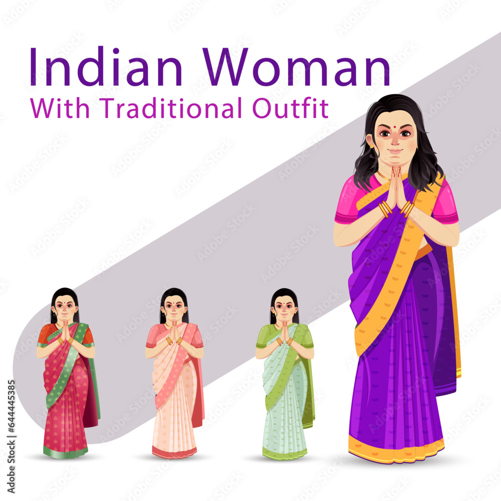 Indian Woman with saree Indian Woman with saree